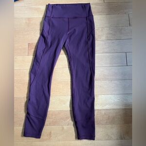 Lululemon MAROON 25” leggings